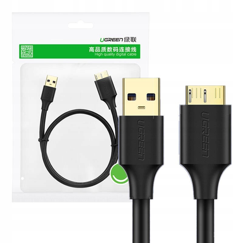Kabel USB-A - micro-B 0.5 m Czarny (10840B) – Szybka i niezawodna transmisja danych