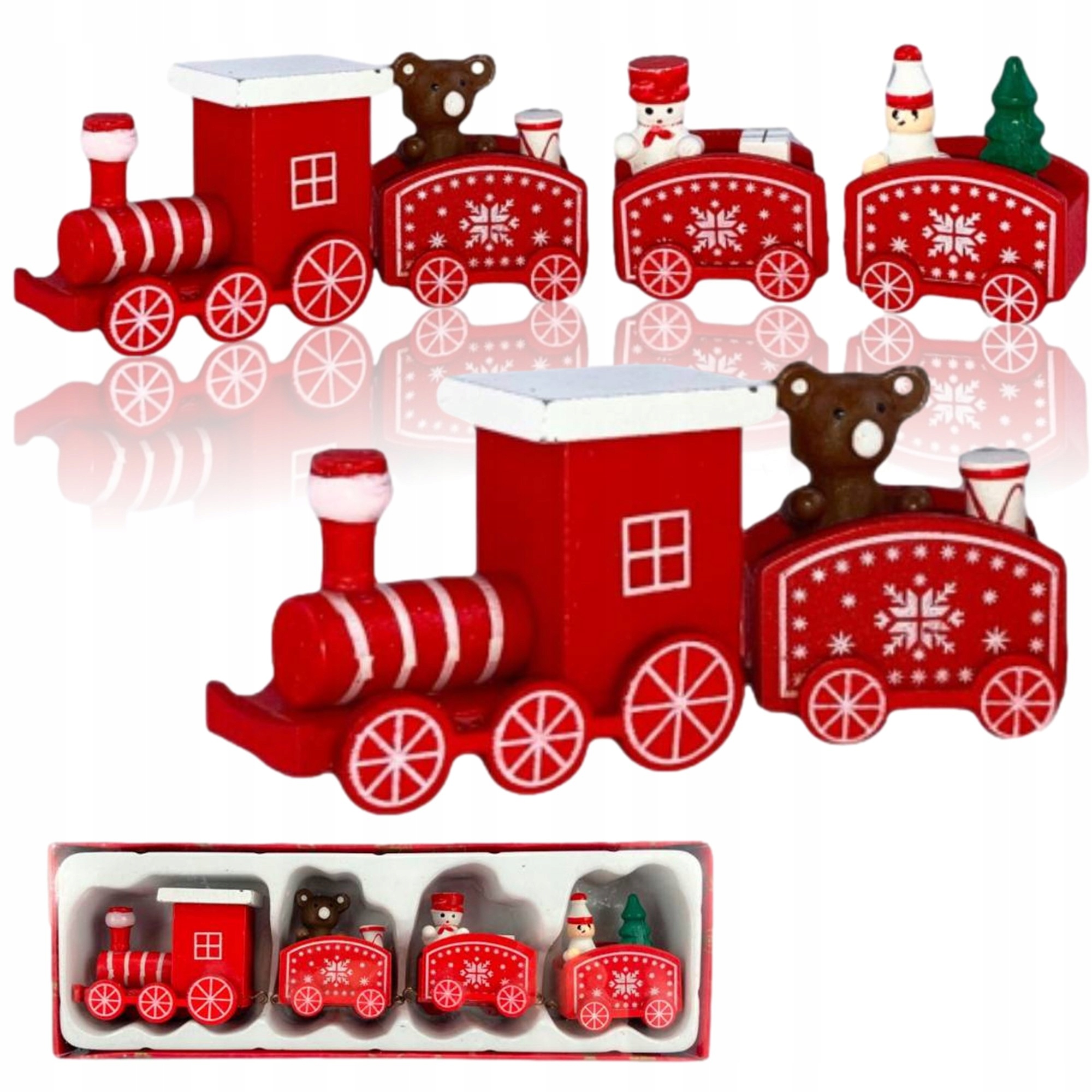 Dekoracja świąteczna PrzydaSie Pociąg Drewniany – Magia Bożego Narodzenia w Twoim domu