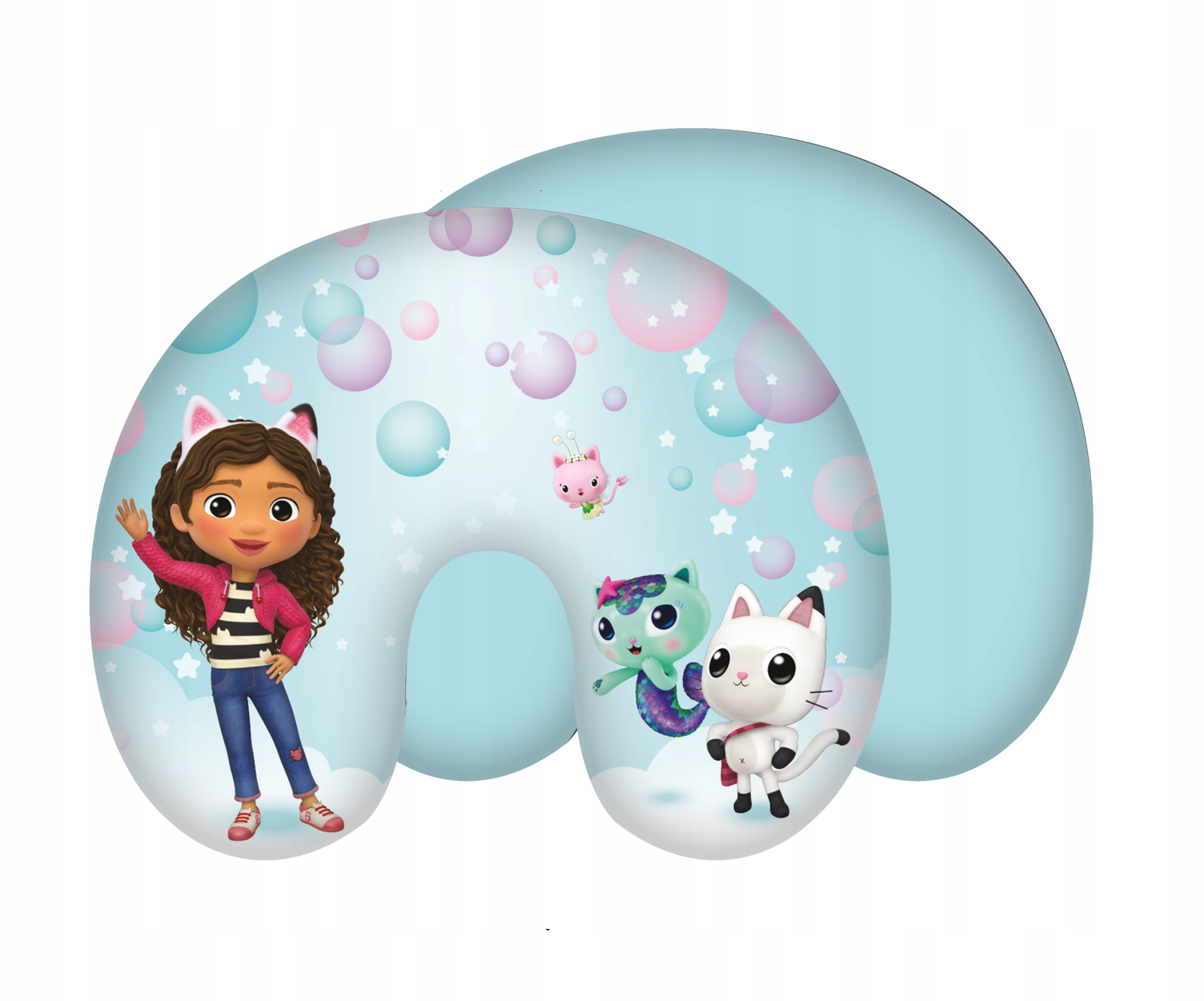 Kelioninė poduszka Jerry Fabrics Gabby's Dollhouse Bubbles – Komfort i styl dla dzieci