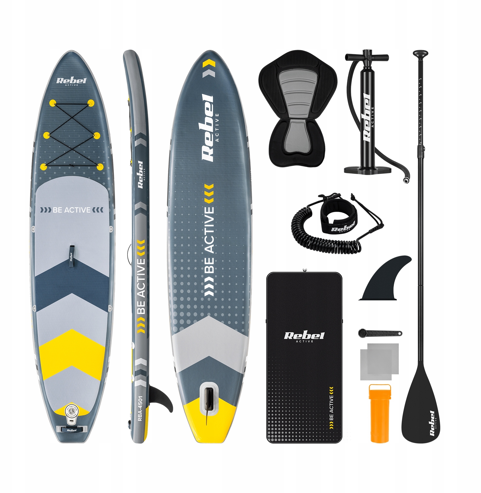 Deska SUP REBEL ACTIVE z siedziskiem 350x81x15 – Twoja przygoda na wodzie