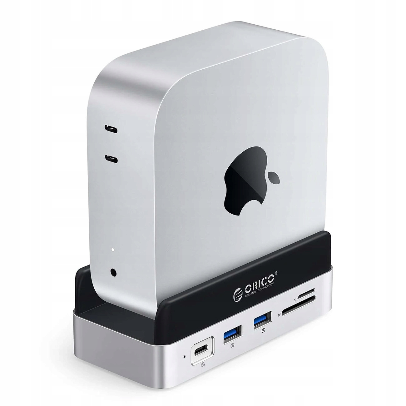 Stacja dokująca Orico MiniDock 10w1 z kieszenią na dysk twardy SSD - srebrna