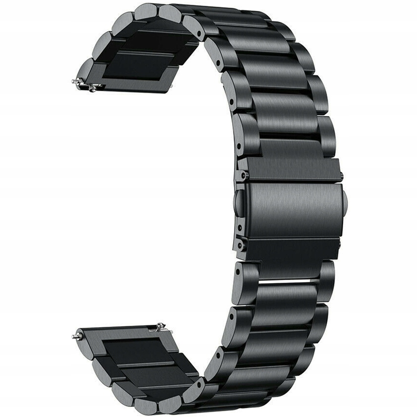 Bransoleta STALOWA Nierdzewna CZARNY DO SMARTWATCH uniwersalny 22mm Wenom – Idealne akcesorium dla Twojego zegarka