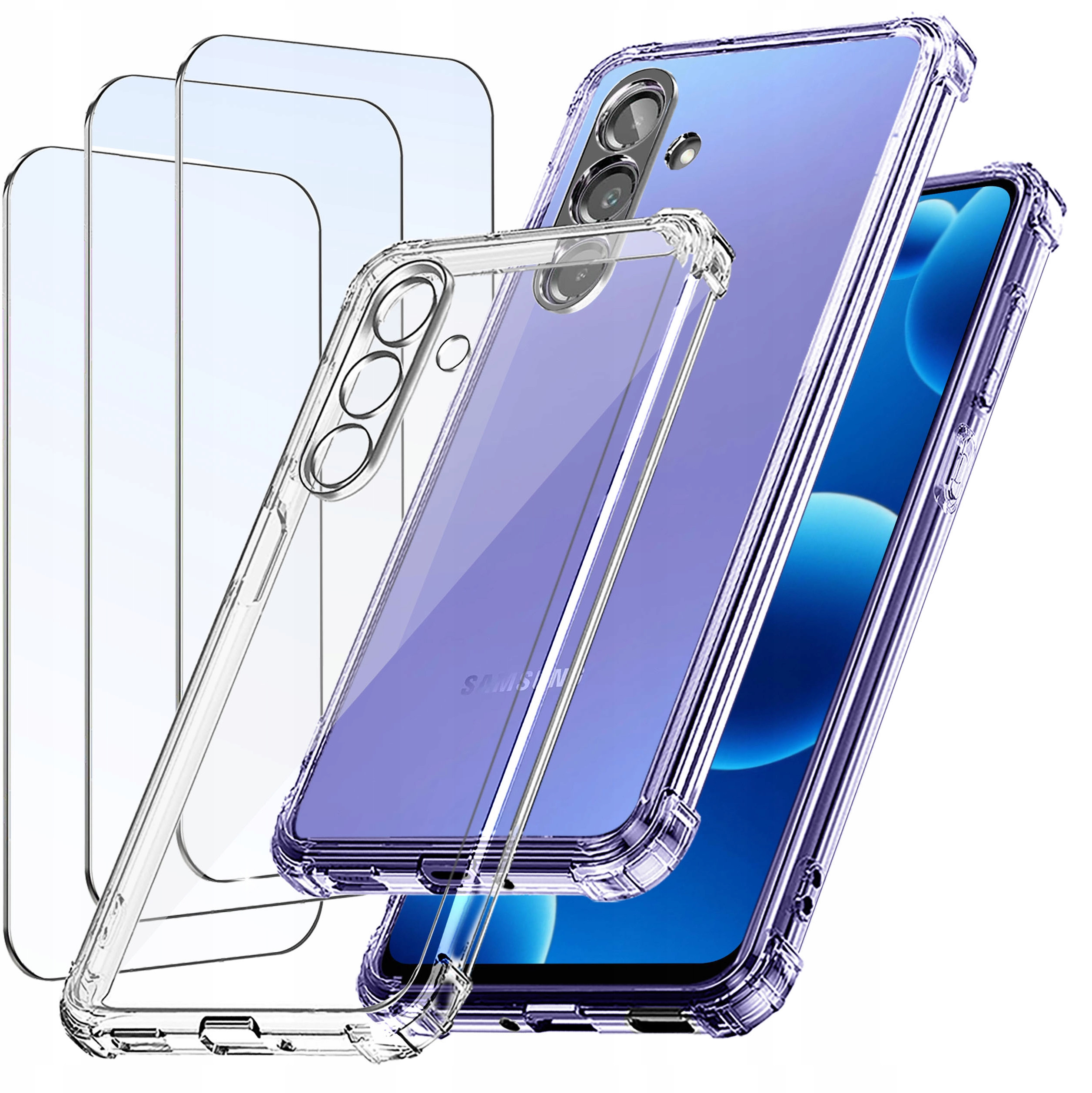 ZESTAW Etui do Samsung Galaxy A56 5G ANTI-SHOCK Clear – Ochrona na najwyższym poziomie