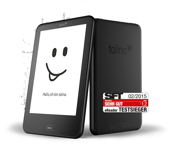 Tolino Vision 2 z wyniku testu bardzo dobrze z SFT Testmagazin