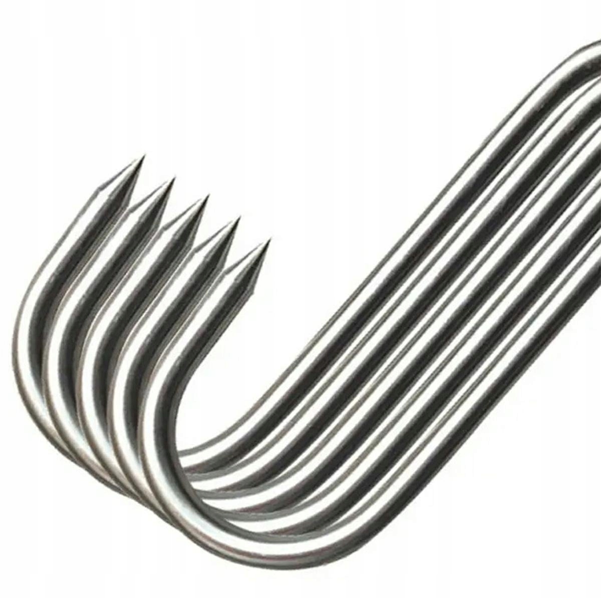 Zaostrzone końcówki haczyków – łatwe zawieszanie mięs