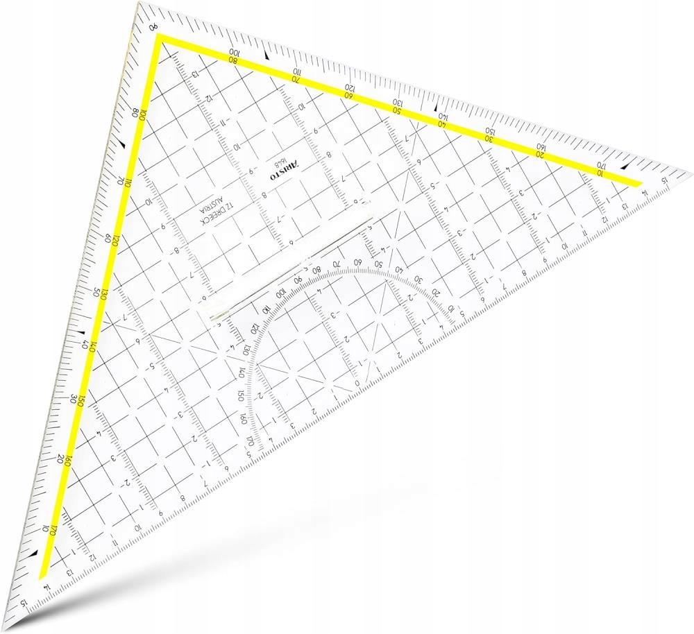 Ekierka ARISTO TZ-Dreieck 32,5 cm z uchwytem – Idealna do szkoły i biura