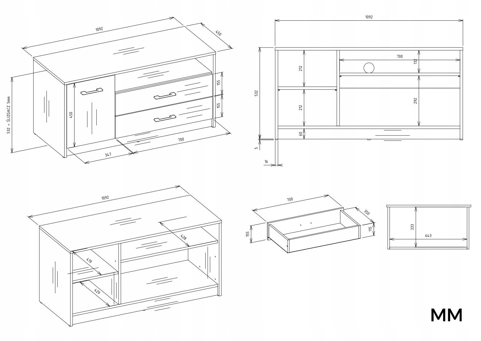 Wymiary idealne do każdego wnętrza