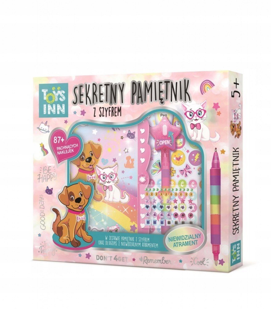 Stnux Pamiętnik Secret Message Zwierzęta – Tajemnicza księga dla młodych twórców