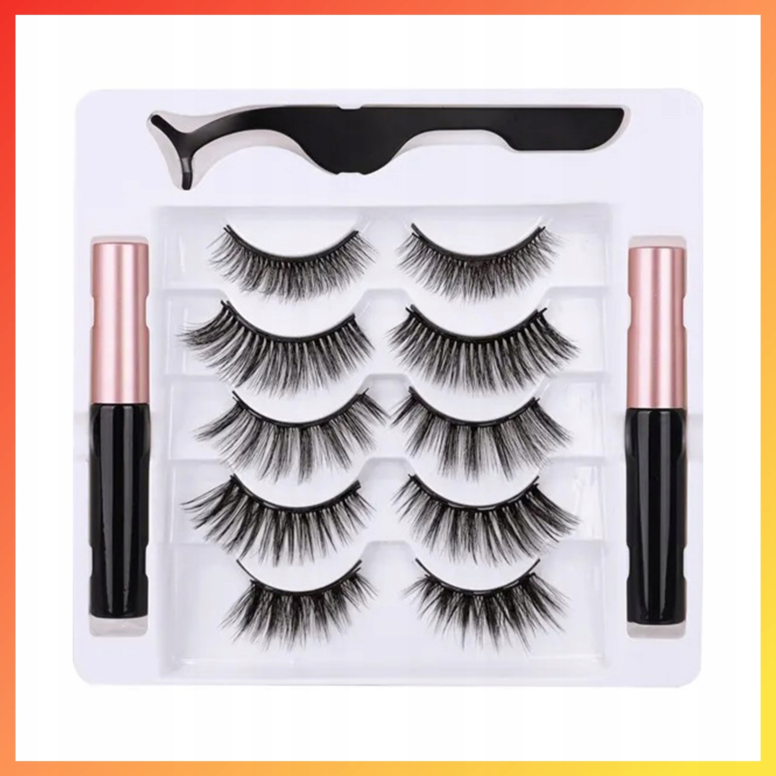 Zestaw z aplikatorem i magnetycznymi eyelinerami