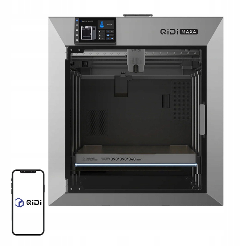 Przestrzeń robocza 390 × 390 × 340 mm – Twórz większe modele w jednym elemencie