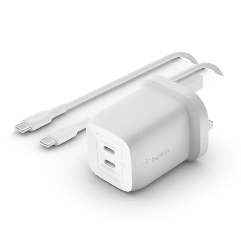 Podwójne porty USB-C – Ładowanie dwóch urządzeń jednocześnie