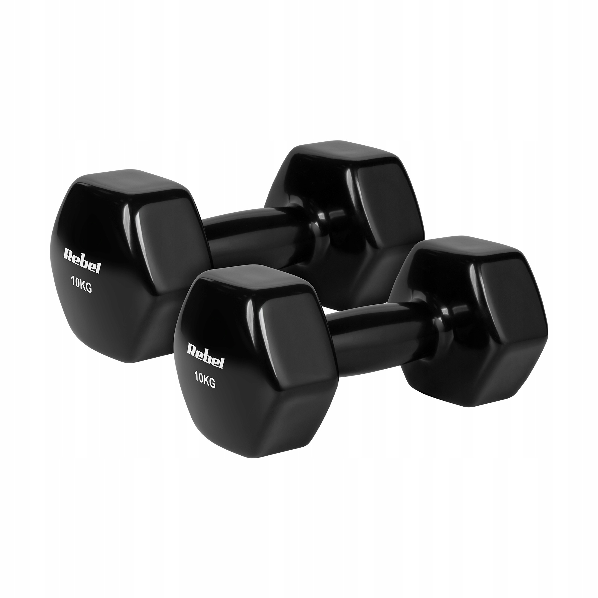 HEX 2x10kg ACTIVE vinila čuguna hanteles – Jūsu mājas treniņu partneris