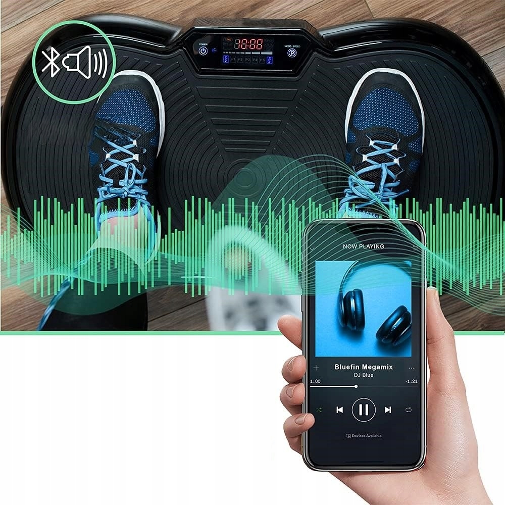 Wbudowane głośniki Bluetooth dla lepszej motywacji