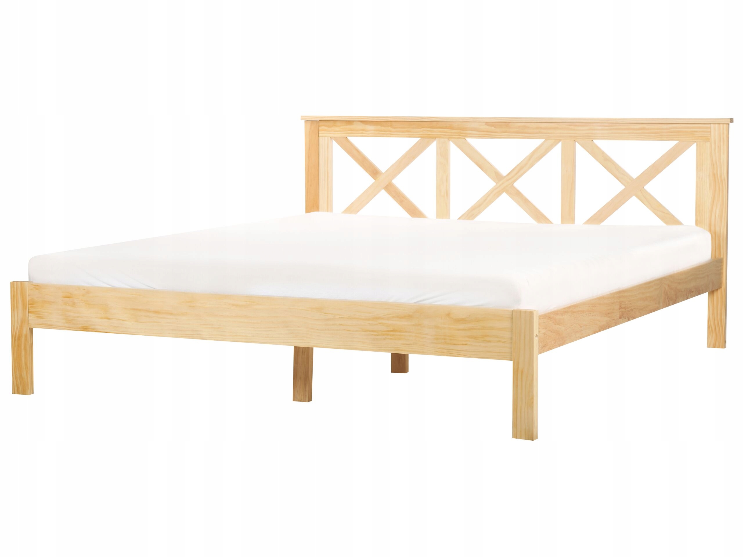 Łóżko Drewno TANNAY 180 x 200 cm – Komfort i styl w Twojej sypialni