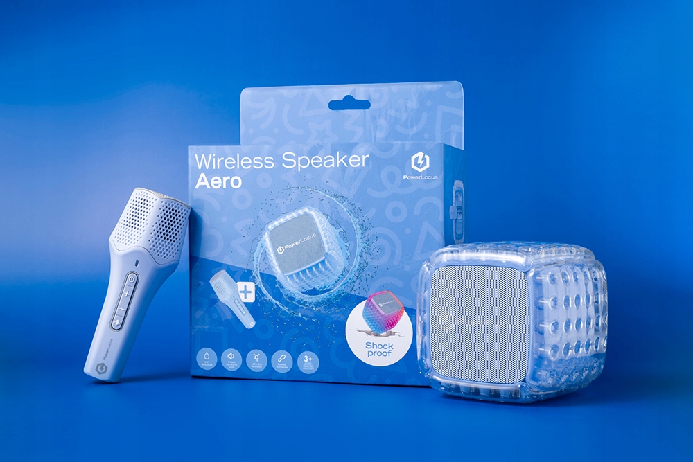 PowerLocus Aero – Bezprzewodowy Głośnik Bluetooth z Mikrofonem Karaoke dla Dzieci