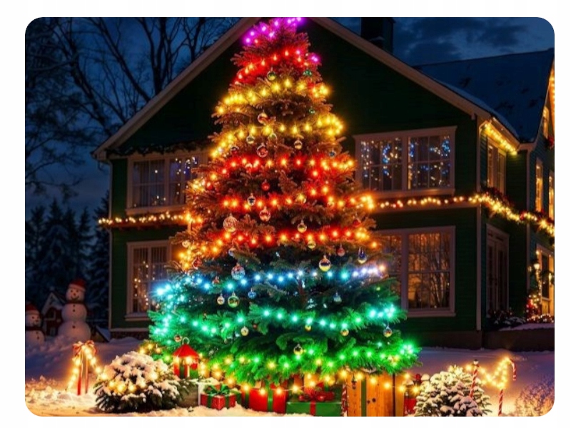 Nowoczesne technologie RGBIC w dekoracji choinkowej