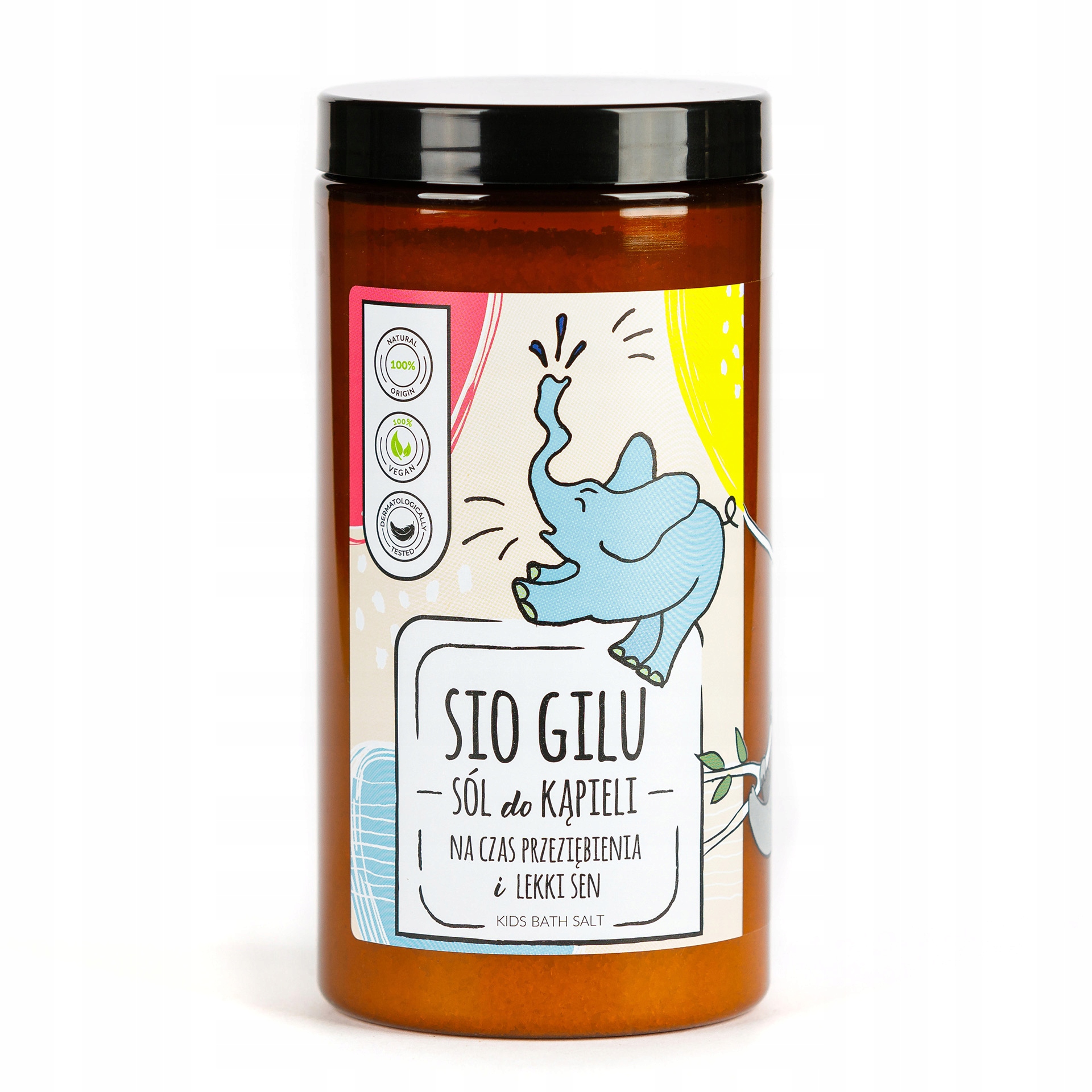 Słomiana Pracownia Sio Gilu – Sól do kąpieli na czas przeziębienia i lekki sen 560g