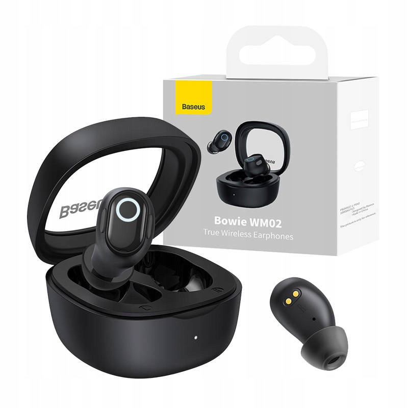 Słuchawki Baseus Bezprzewodowe słuchawki dokanałowe TWS Baseus Bowie WM02 – Idealne do codziennego użytku