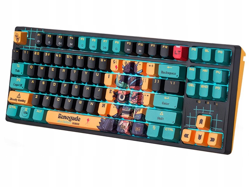 Klawiatura mechaniczna A4TECH BLOODY AT87 RENEGADE USB (Alpha Switches) – Nowa jakość w gamingowym świecie