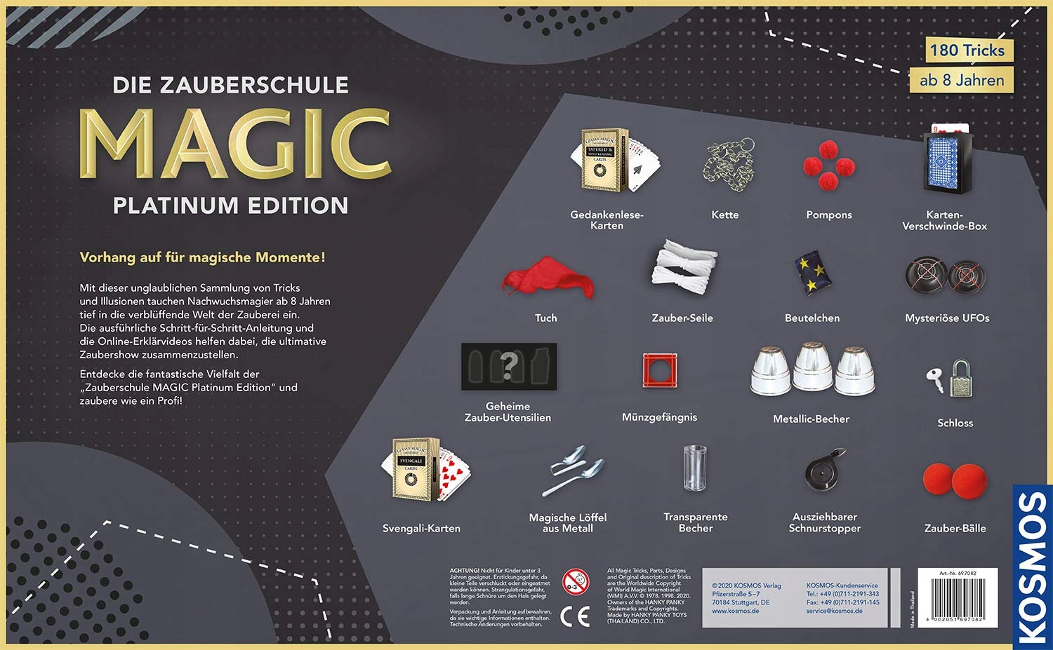 Materiały użyte w zestawie – Drewno, karton, papier i plastik