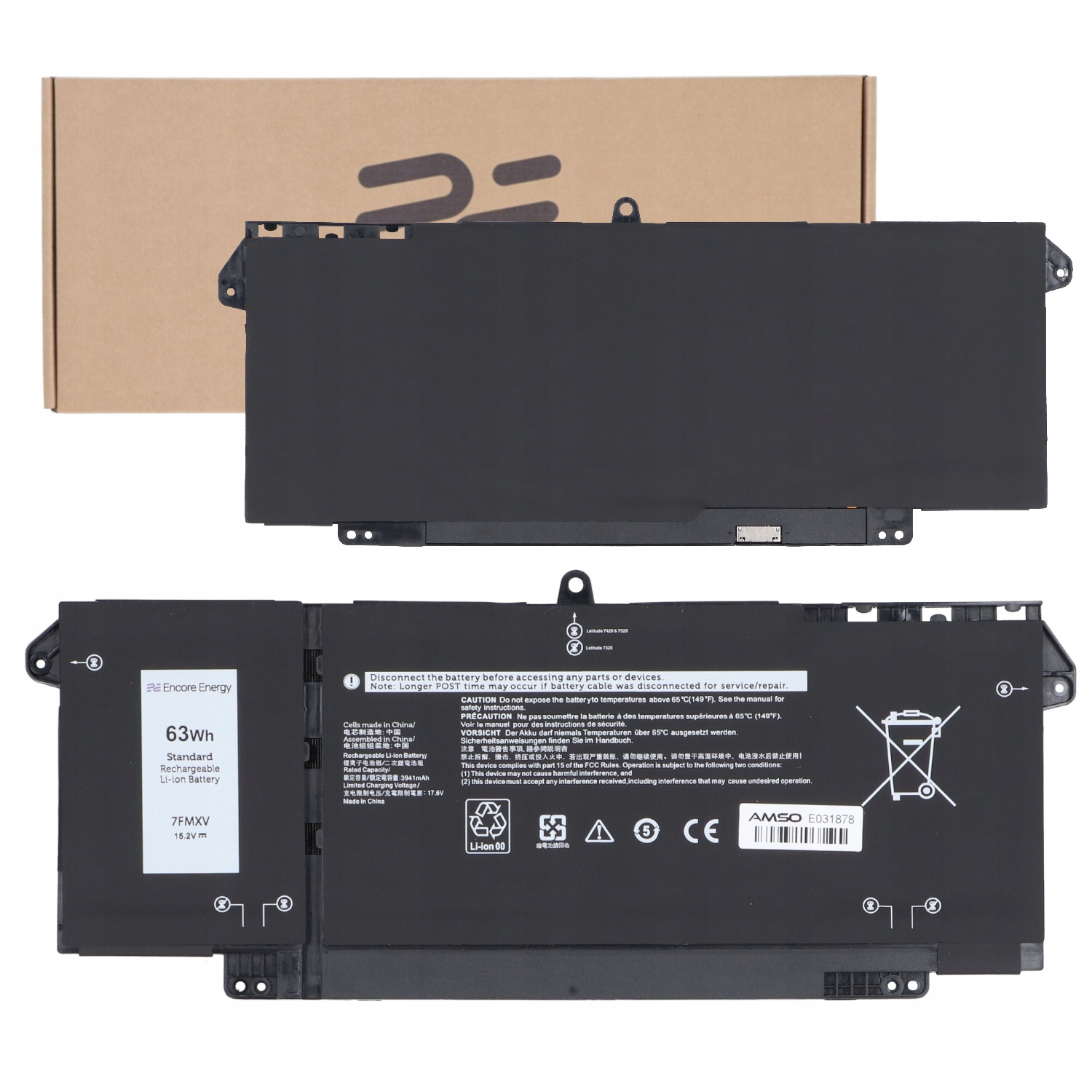 Bateria do laptopów Dell Latitude 5320 7320 7420 7520 – Wydajność i niezawodność