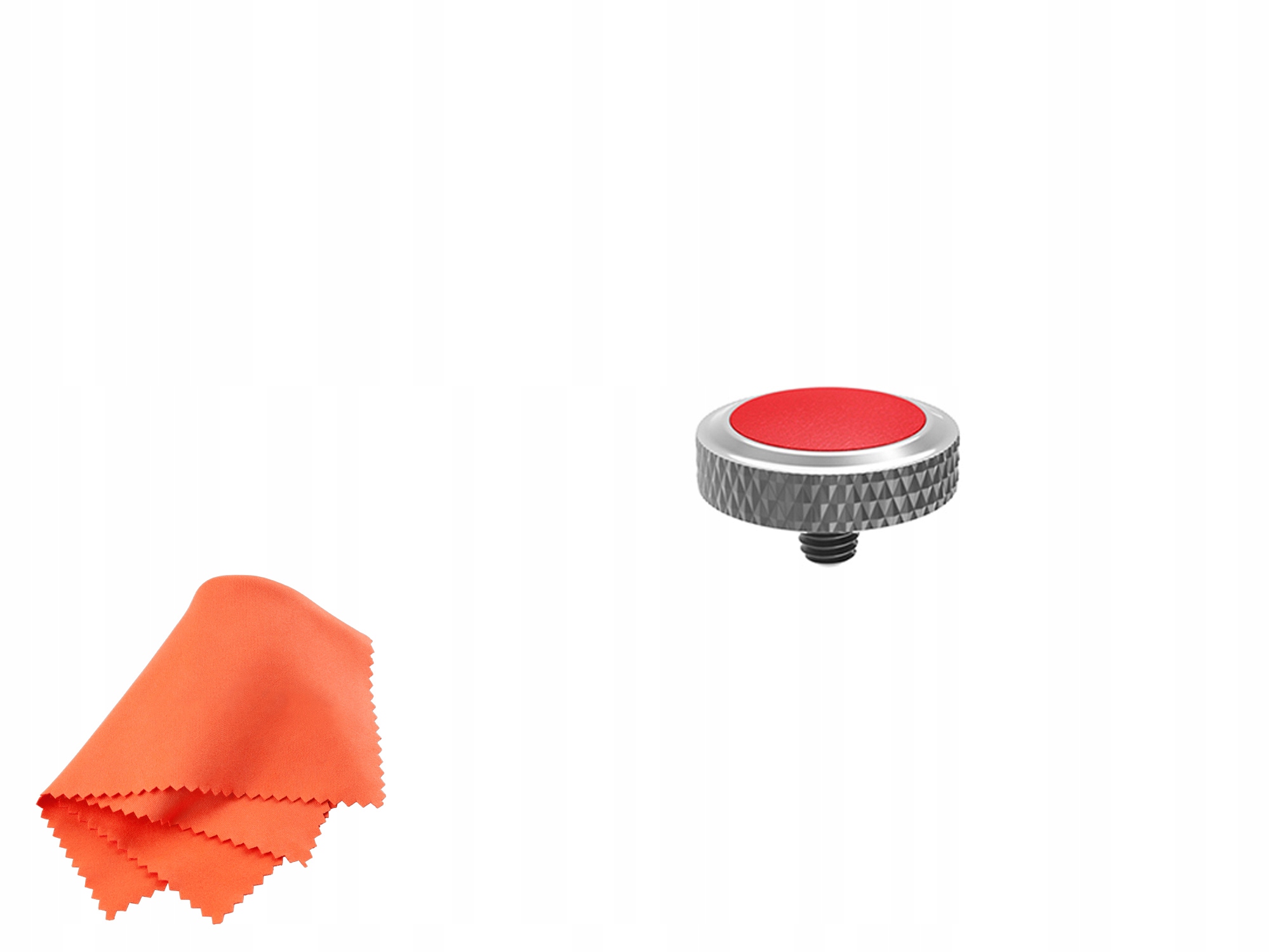 Przycisk spustu migawki SRB Deluxe Soft Srebrno - Czerwony – Idealne rozwiązanie dla każdego fotografa