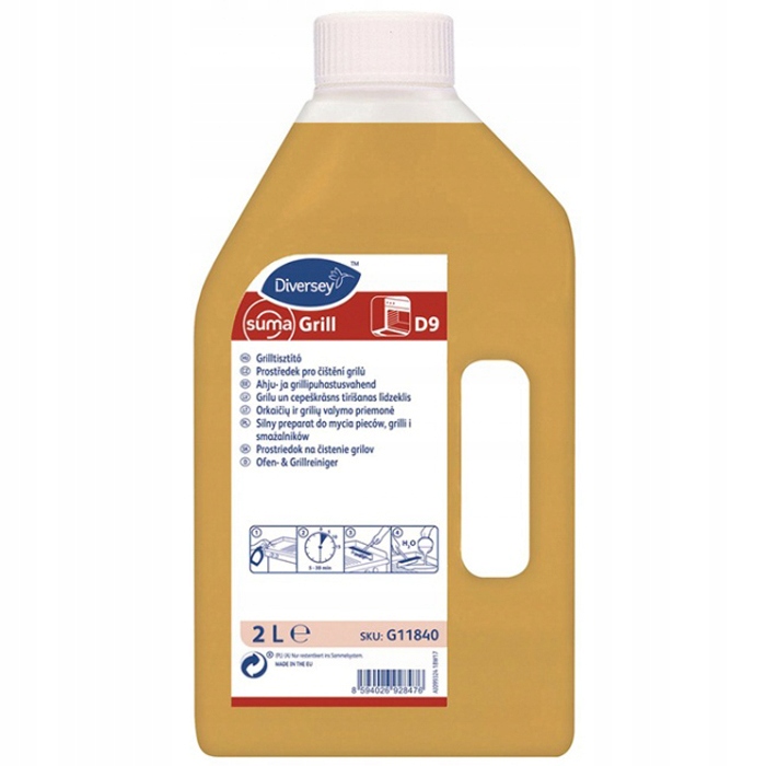 Diversey Suma Grill D9 – Alkaliczny preparat do czyszczenia piekarników i grilli