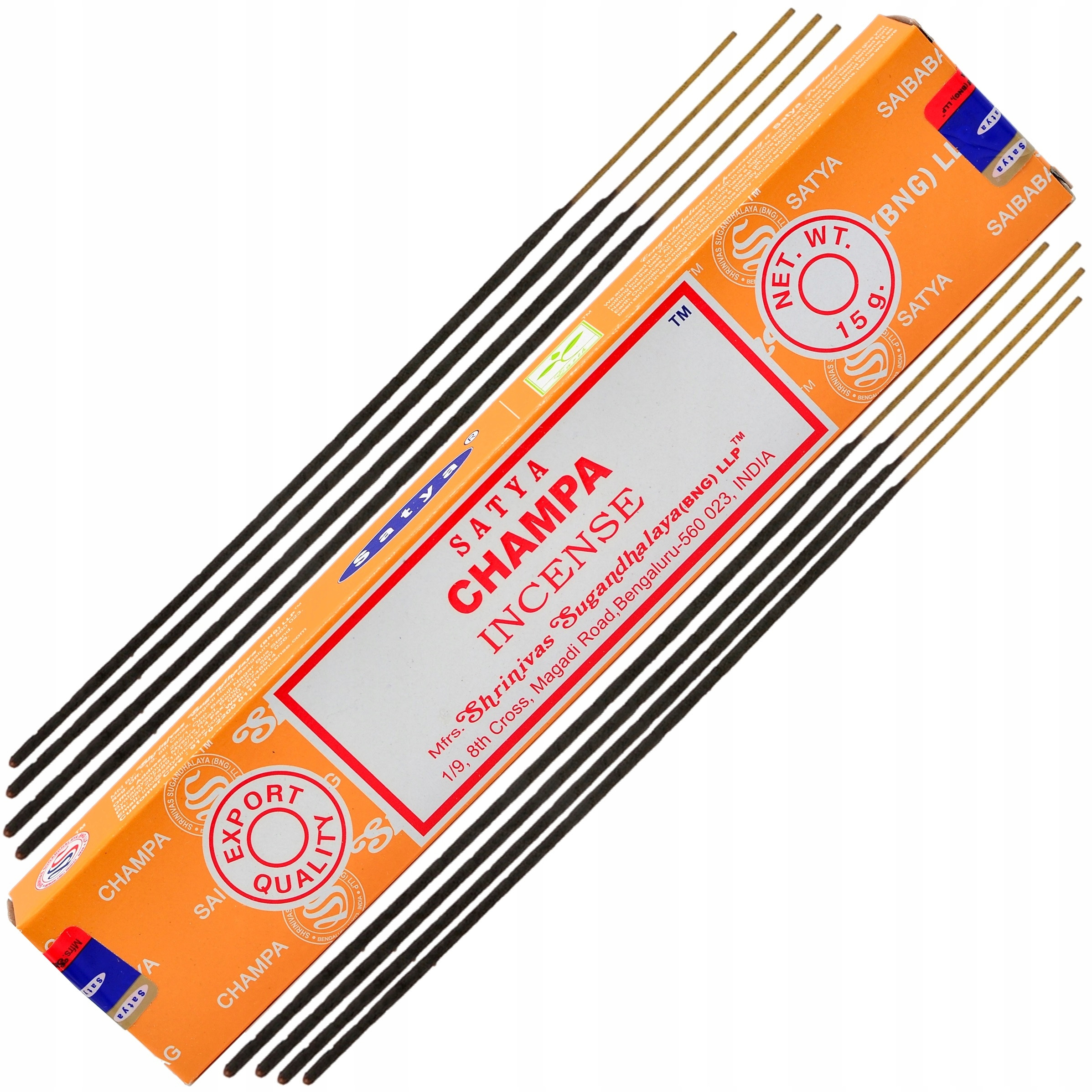 Satya Kadzidła Orientalna Champa 15g – Naturalny zapach dla relaksu i medytacji