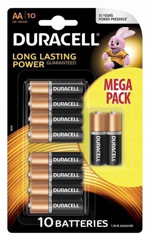 Bateria alkaliczna Duracell AA (LR6) – Wydajność i niezawodność w każdym zastosowaniu