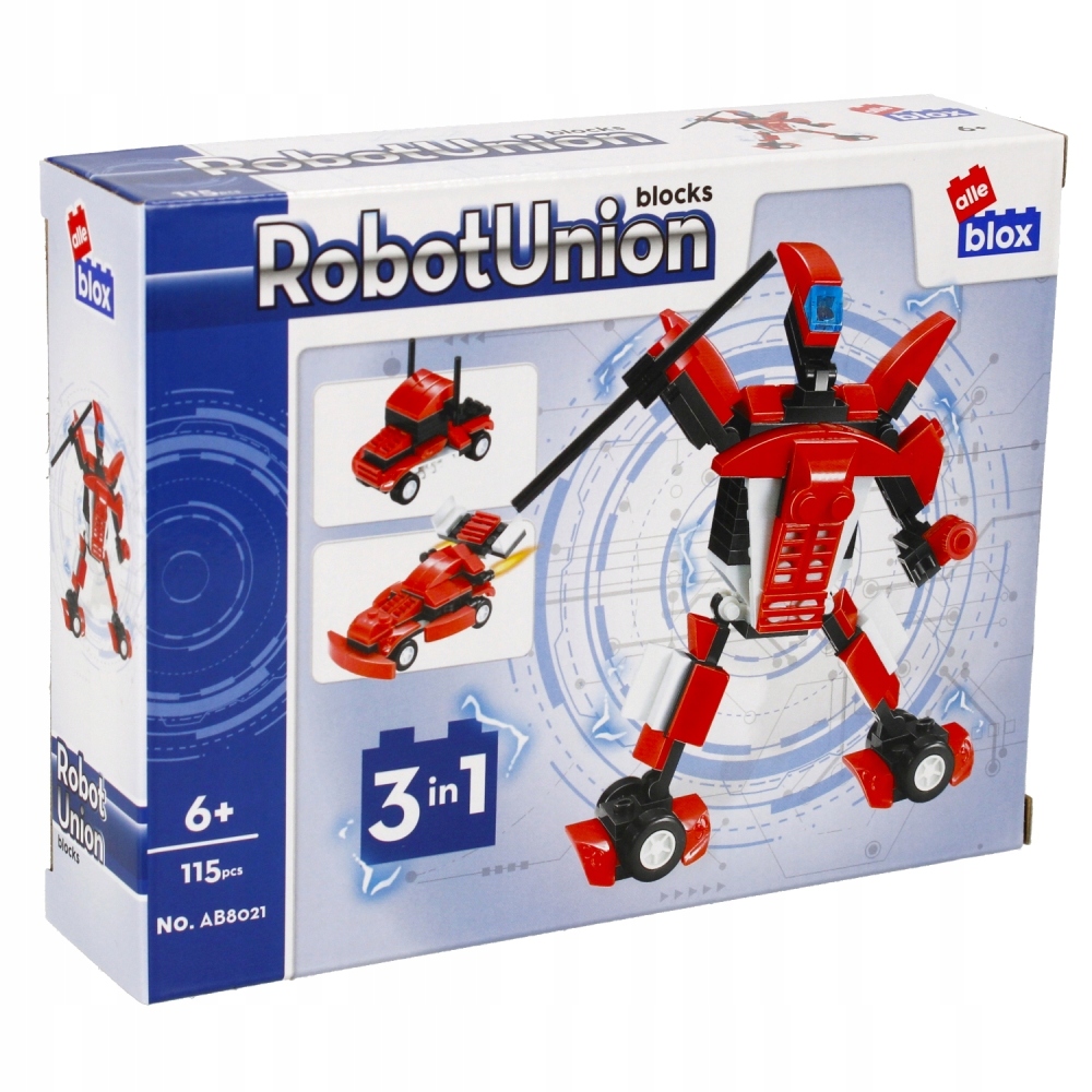 Klocki Konstrukcyjne Robot 115 Elementów Alleblox – Kreatywna zabawa dla dzieci