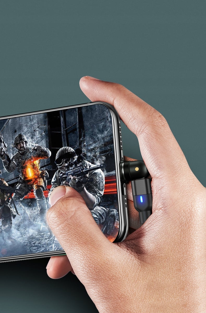 Kabel Magnetyczny 3m LogiK SZYBKI |3 TIPY|TRANSFER Zgodność ze standardem Quick Charge 3.0