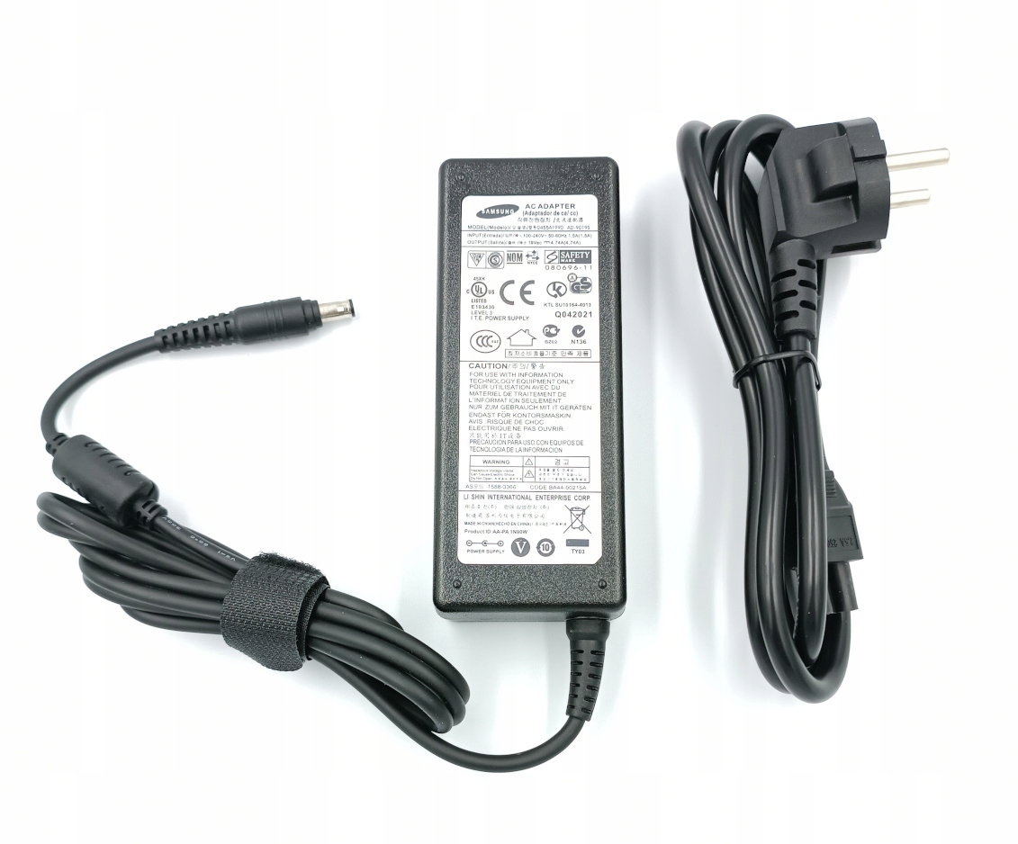 ORYGINALNY ZASILACZ ŁADOWARKA SAMSUNG 90W 19V 4.74A - IDEALNE ROZWIĄZANIE DLA TWOJEGO LAPTOPA