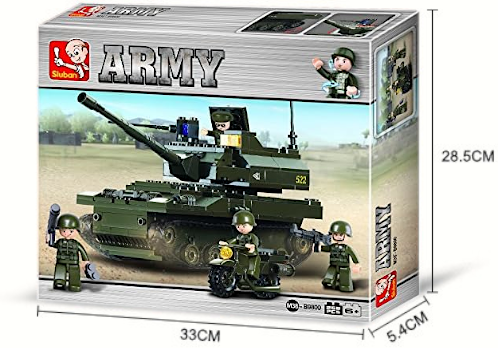 Klocki Czołg Armata Haubica Krab + Motor + Wojsko Tomdorix