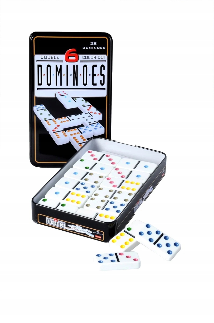 Domino Double 6 w metalowym pudełku – Klasyczna gra w domino na nowym poziomie