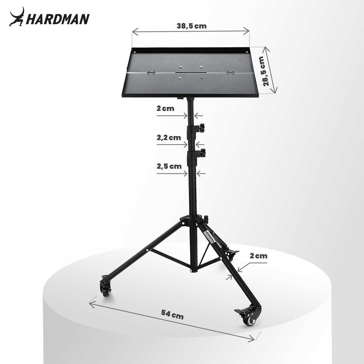 Regulowana wysokość i nachylenie dla indywidualnych potrzeb