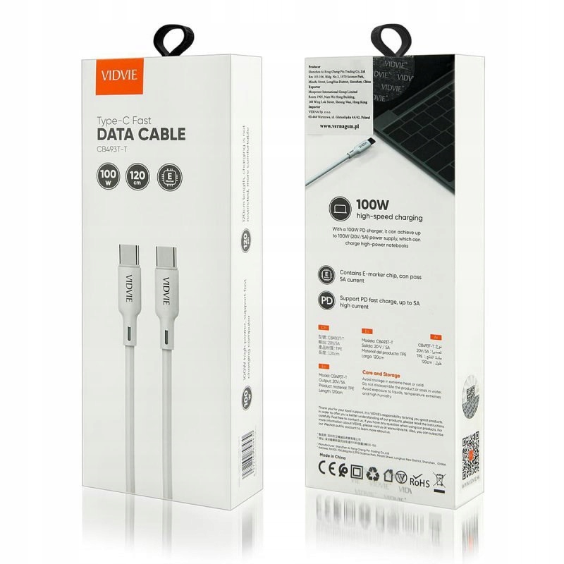 Długość kabla 1,2 metra – Wygoda użytkowania