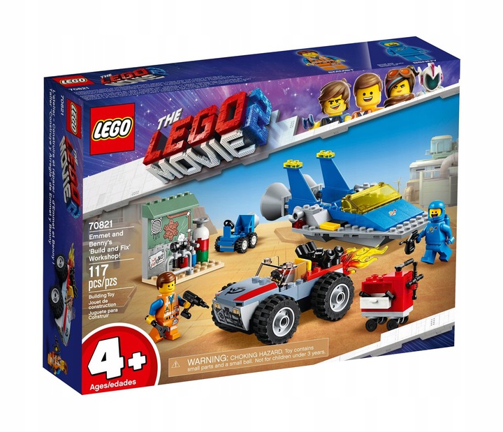 LEGO 70821 Warsztat Emmeta i Benka – Kosmiczna zabawa dla dzieci