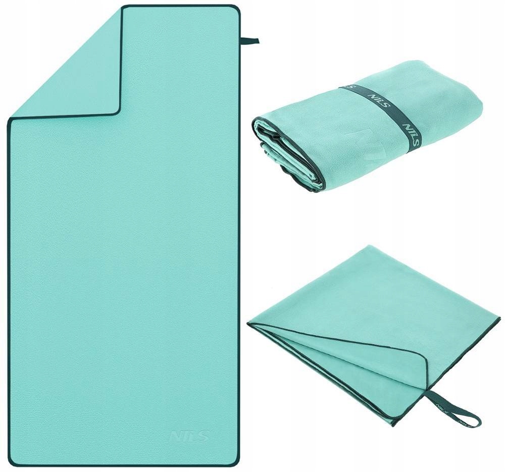 NCR13 Zielony Ręcznik z Mikrofibry 200x90 cm NILS – Idealny towarzysz na wakacje