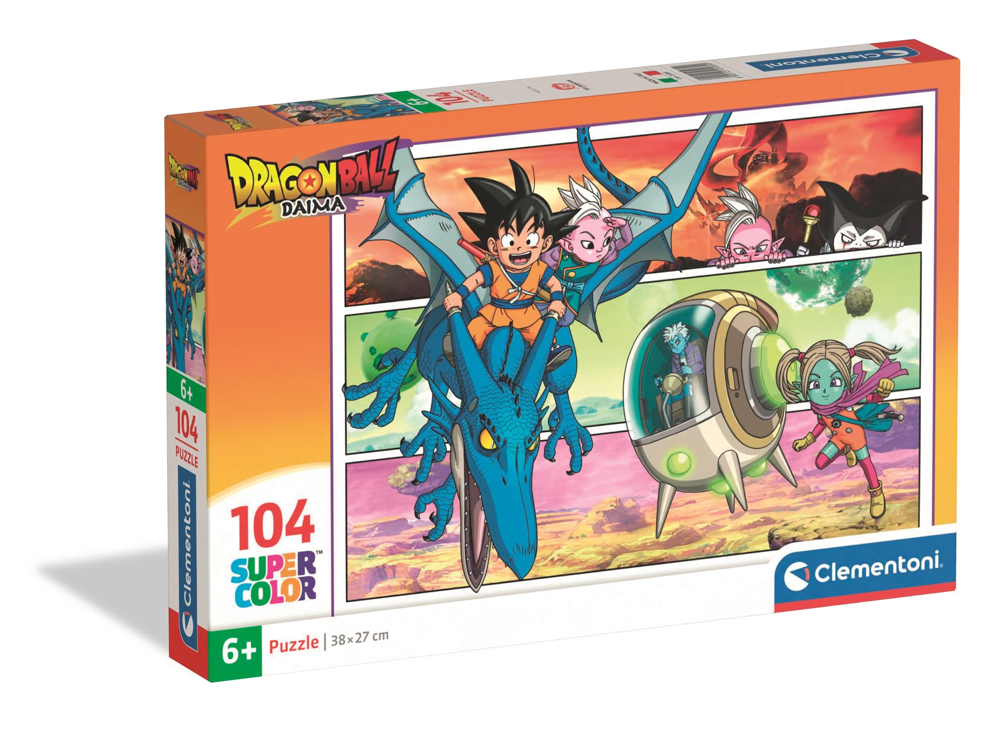 PUZZLE 104EL CLM 25089 DRAGONBALL – Zabawka dla małych fanów anime