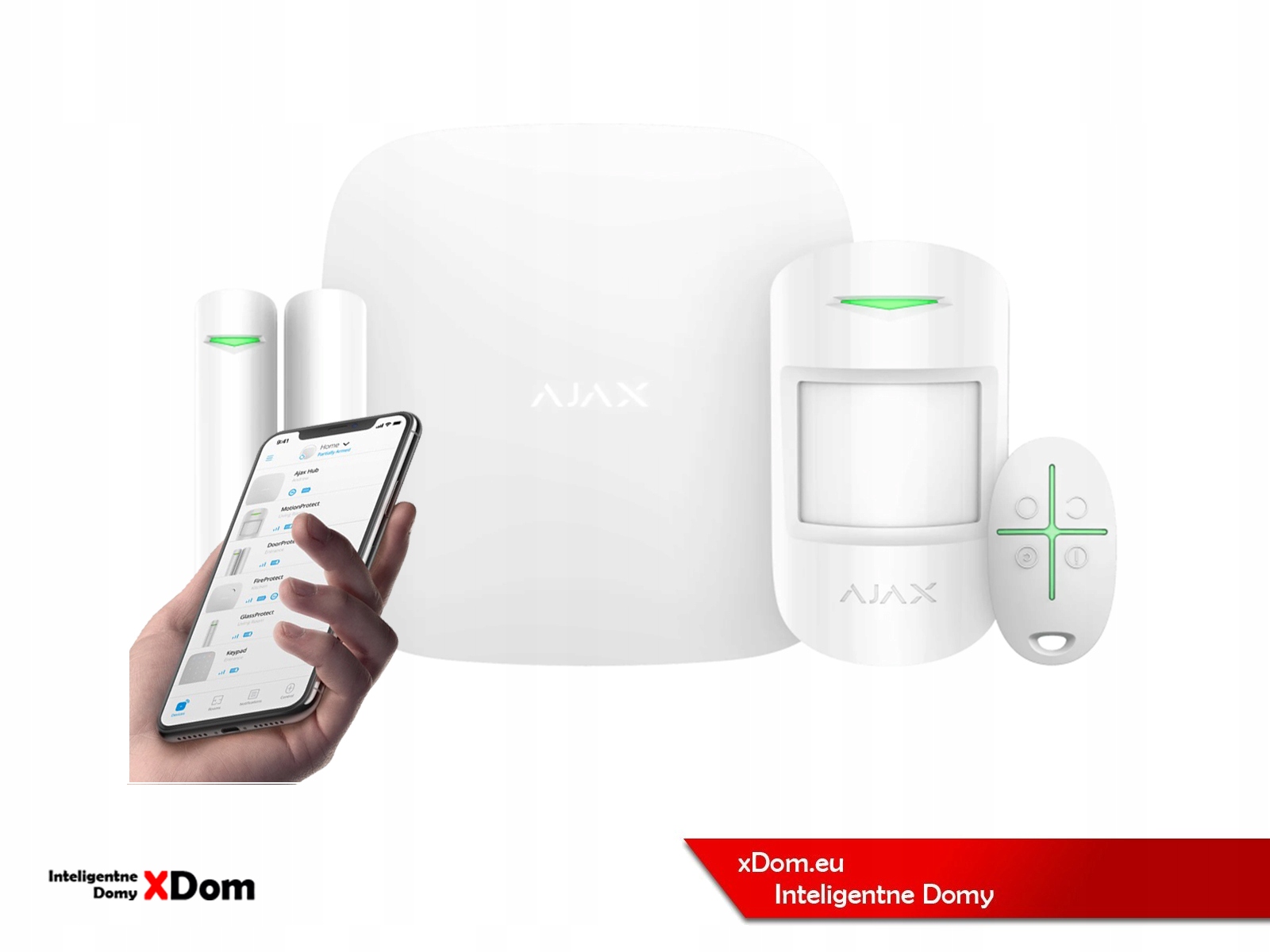 Ajax Zestaw alarmowy StarterKit Cam Biały – Kompleksowa ochrona Twojego domu