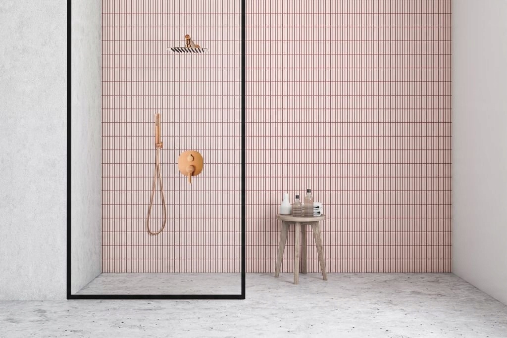 Invena zestaw prysznicowy podtynkowy z deszczownicą Glamour, miedź BS-02-014-V – Elegancja i funkcjonalność w Twojej łazience