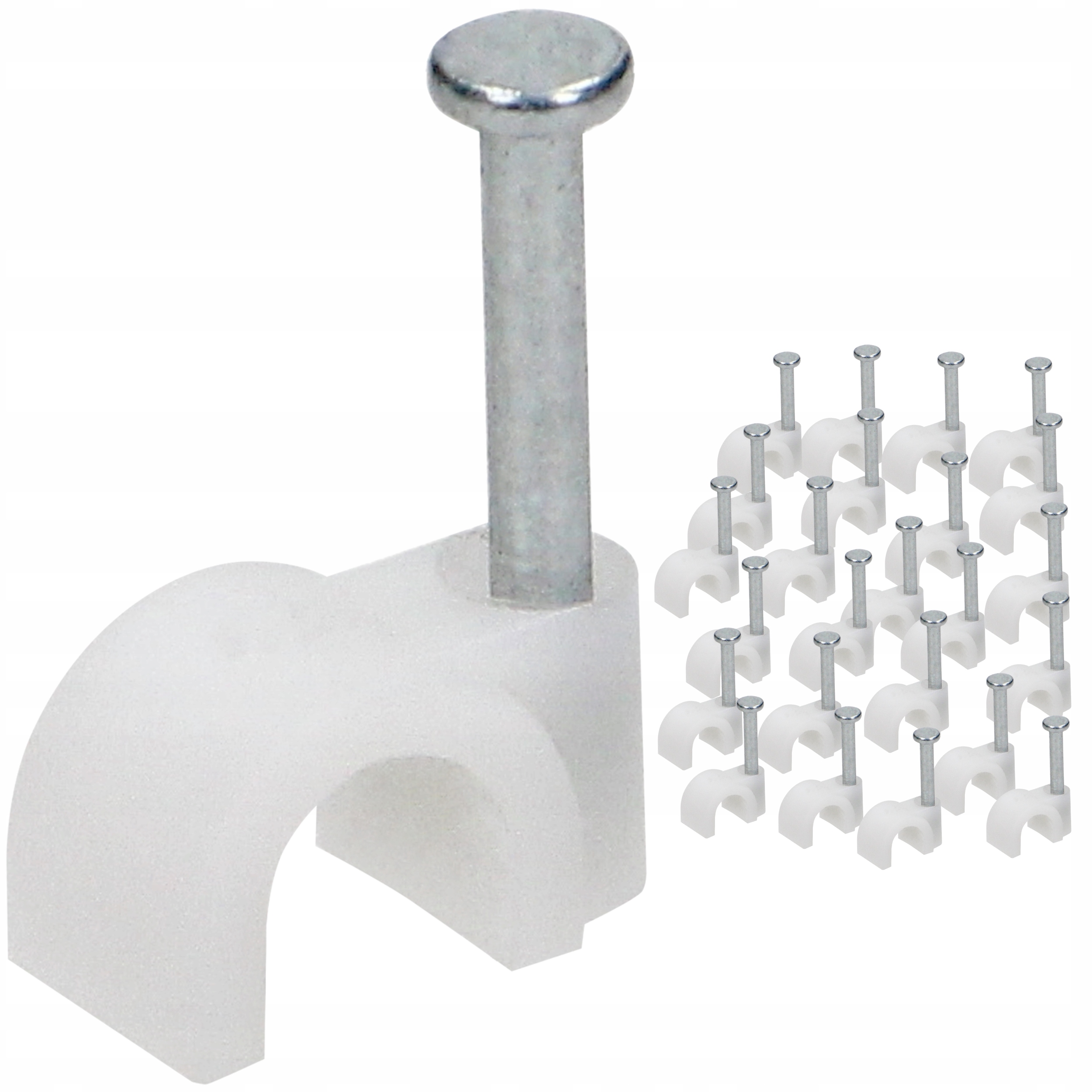 Organizer Orno Uchwyt kablowy okrągły fi 7 mm (25szt) – Idealne rozwiązanie do porządkowania kabli