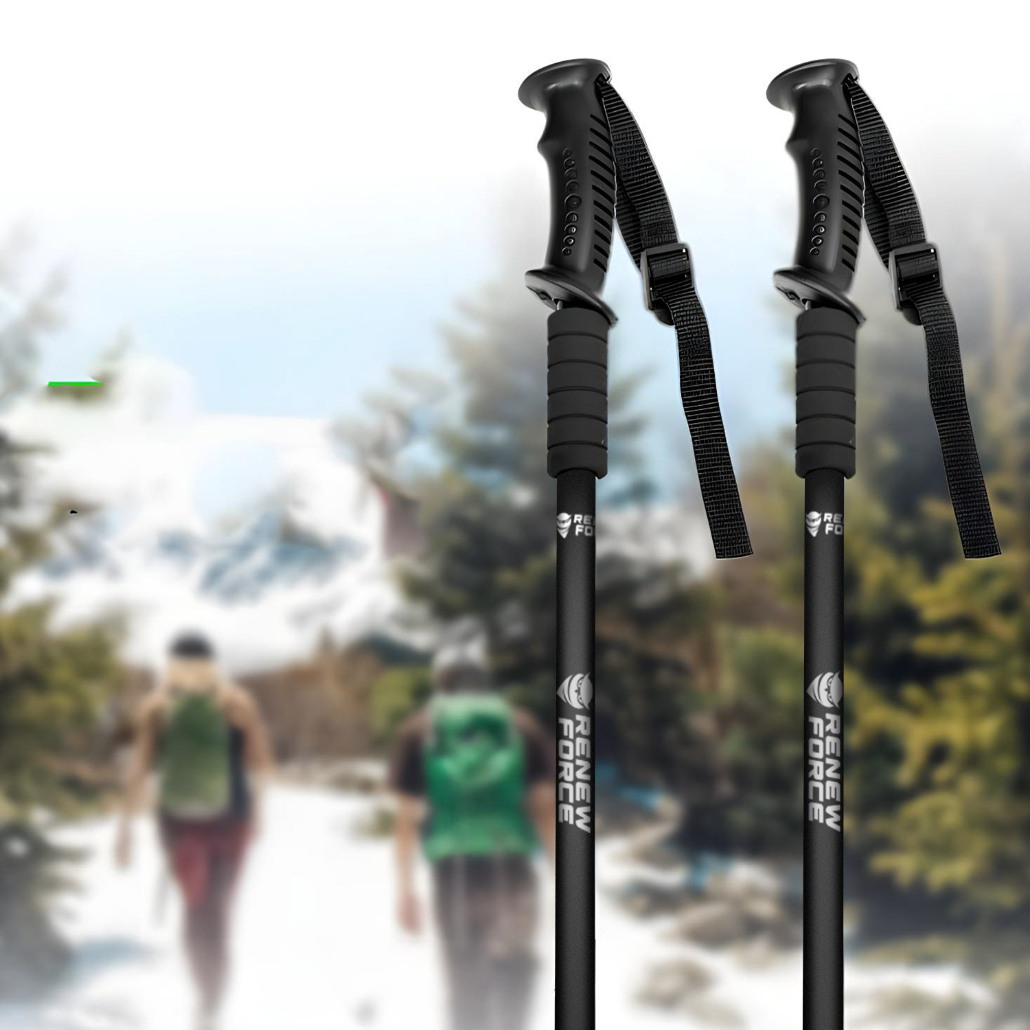 Składane Lekkie Nakładki Ergonomiczne 130 Końcówki – Idealne do Nordic Walking