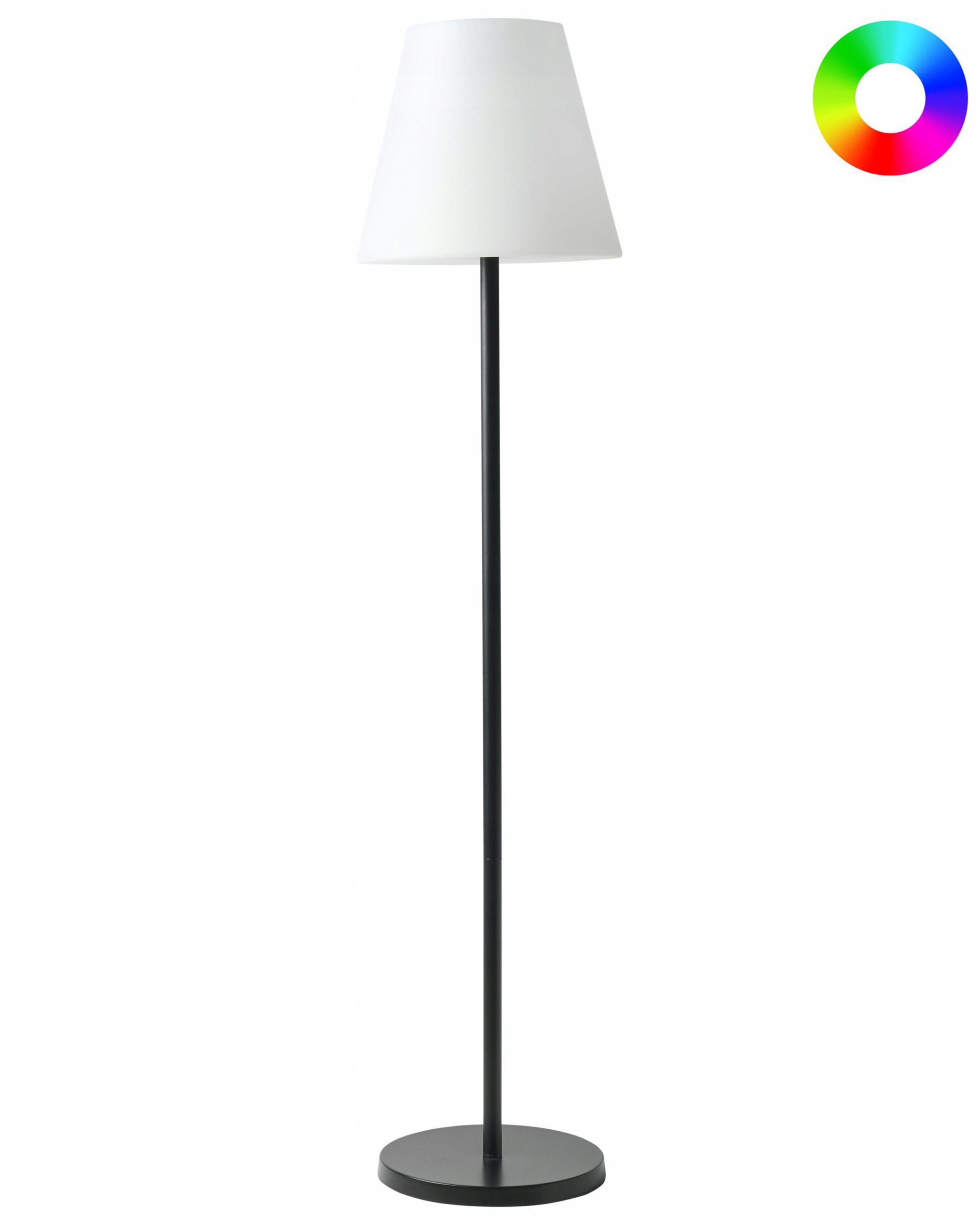 Lampa ogrodowa podłogowa solarna LED FONESCA Biały – Nowoczesne oświetlenie do Twojego ogrodu