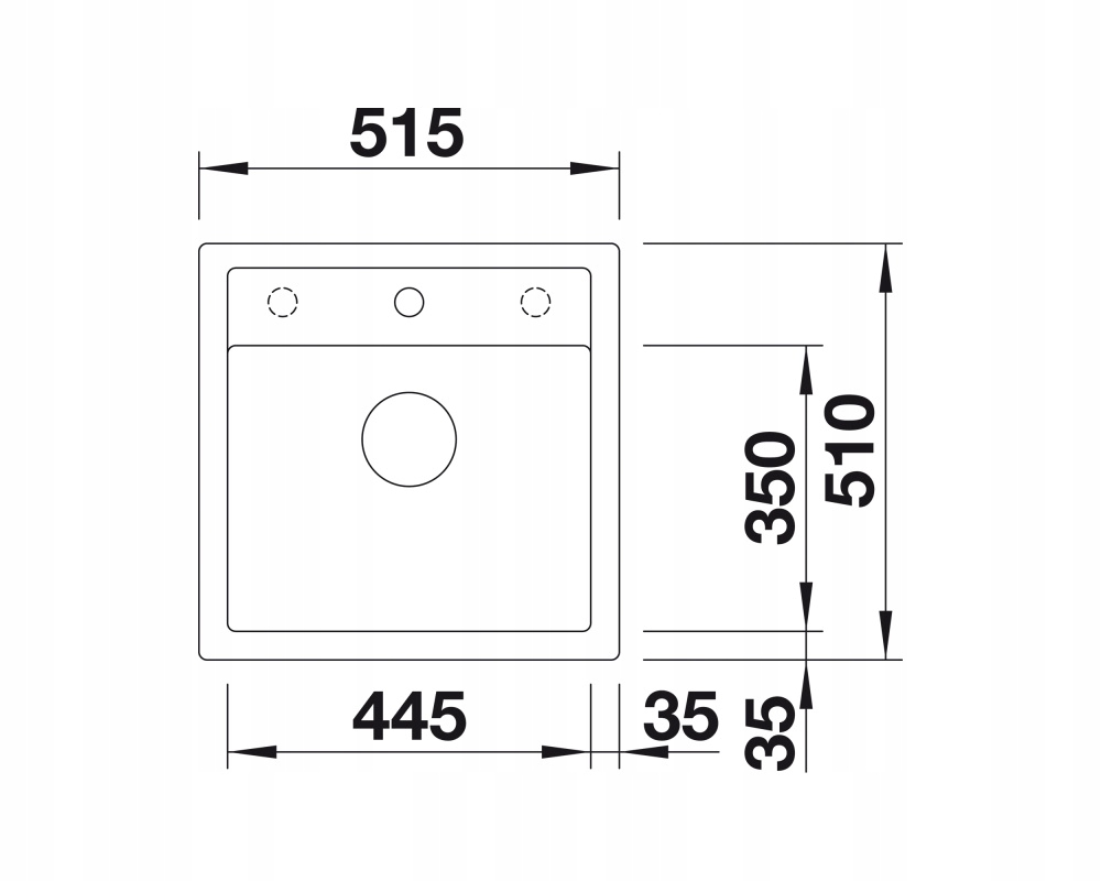 Szczegółowe dane techniczne zlewozmywaka BLANCO DALAGO 5