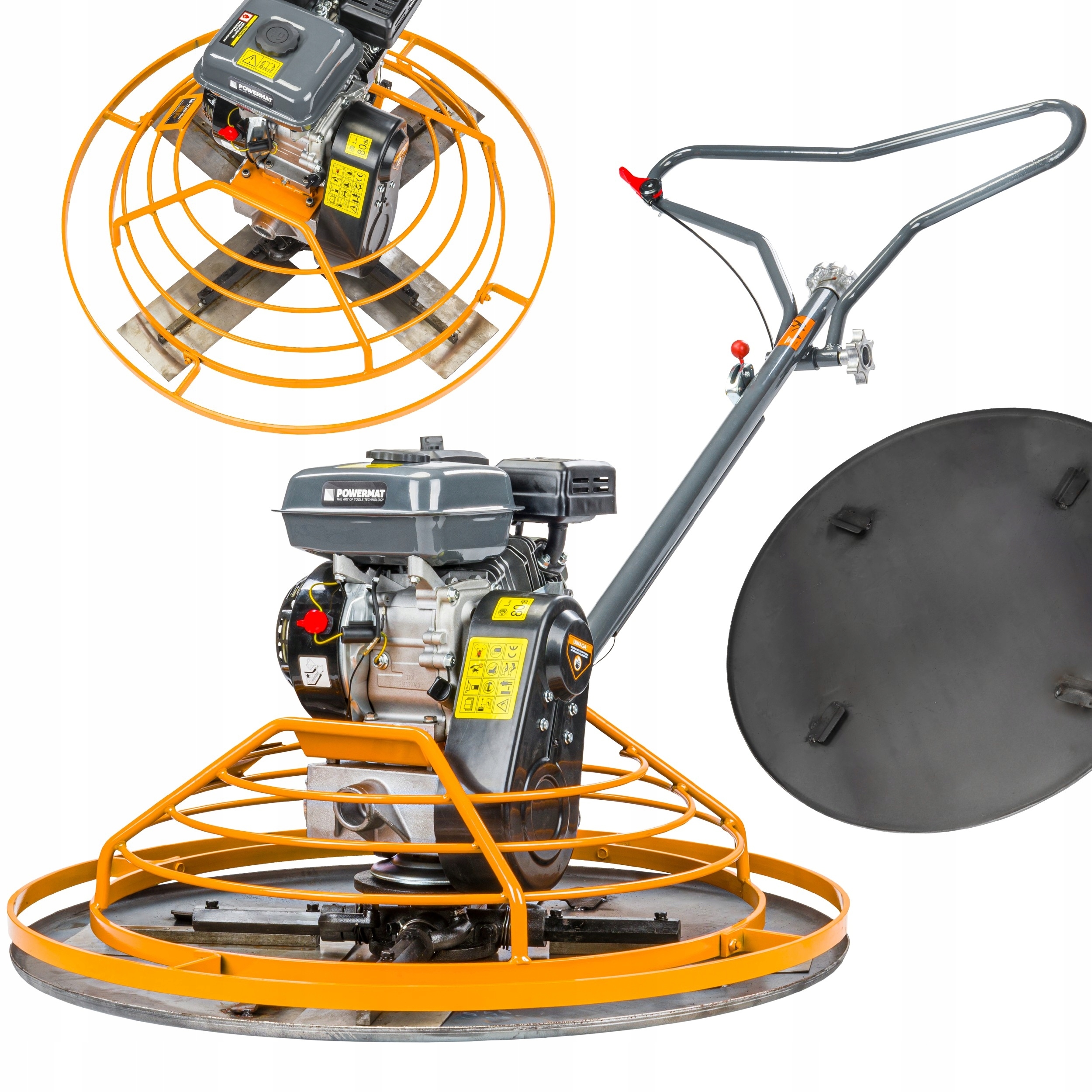 Zacieraczka Spalinowa do Betonu 100CM 7KM + Talerz do Zacierania Powermat – Idealne Narzędzie do Prac Budowlanych
