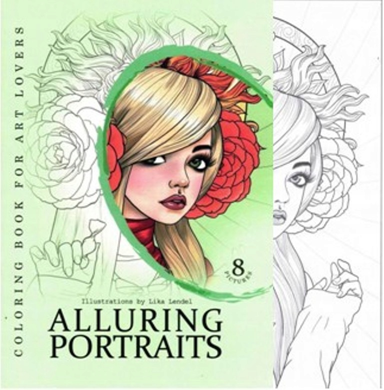 Kolorowanka kreatywna A4 Portraits zielona FRESH* – Odkryj świat kolorów