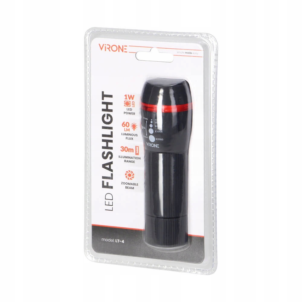 Latarka Virone LT-4 – Niezawodne źródło światła w każdej sytuacji