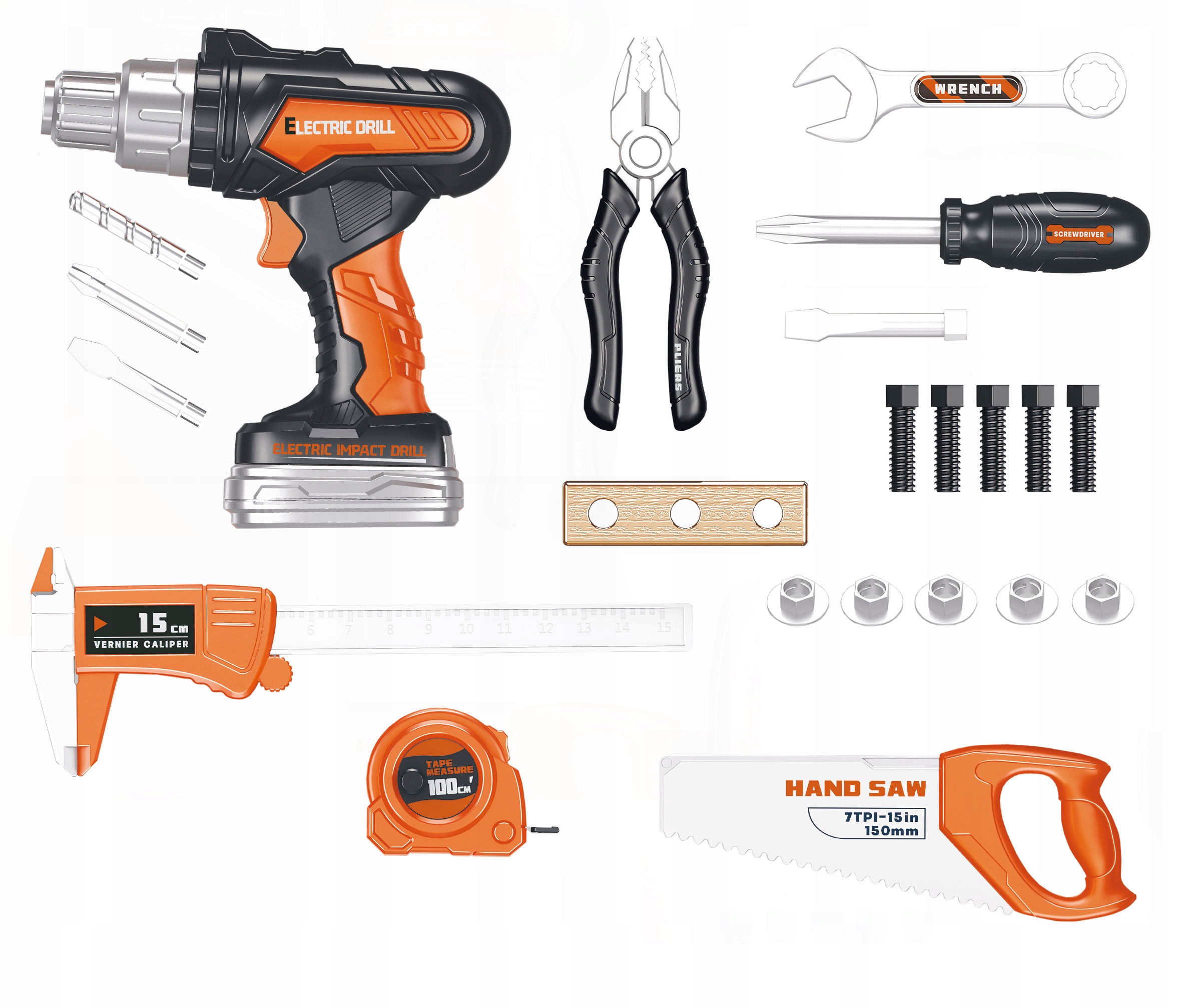 Rozbudowany zestaw narzędzi dla małych majsterkowiczów