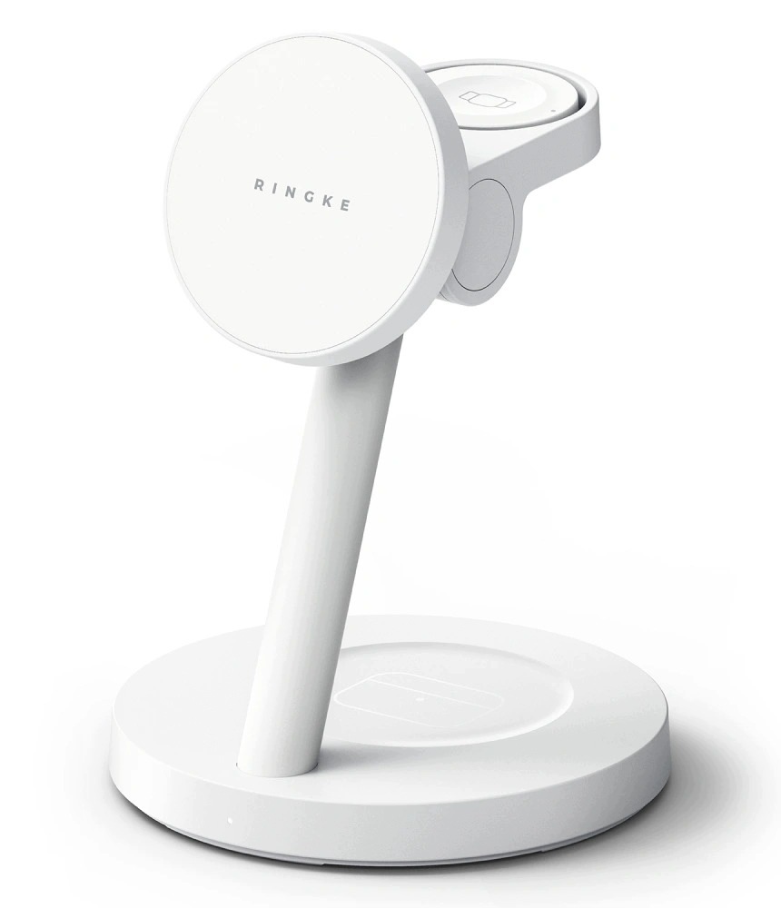Ładowarka indukcyjna 3in1 Magnetic MagSafe Wireless Charger 25W Qi2.2 White – Nowoczesne ładowanie bezprzewodowe